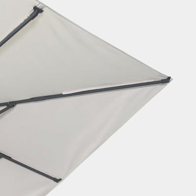 Parasol déporté anti-vent Mistral 3x3m structure gris anthracite