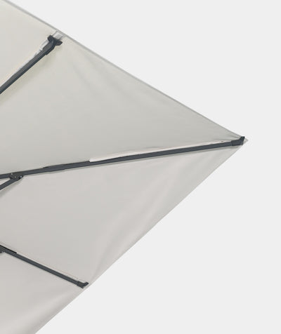 Parasol déporté anti-vent Mistral 3x3m structure gris anthracite