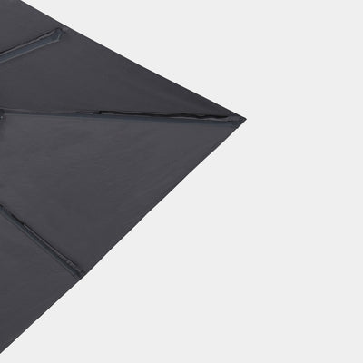 Parasol déporté anti-vent Mistral 3x3m structure gris anthracite