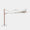 Parasol déporté anti-vent Mistral 3x4m structure effet bois