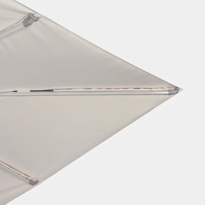 Parasol déporté anti-vent Mistral 3x4m structure gris clair