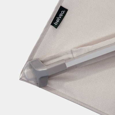 Parasol déporté anti-vent Mistral 3x4m structure gris clair