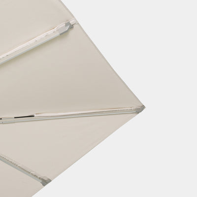 Parasol déporté anti-vent Mistral 3x4m structure gris clair