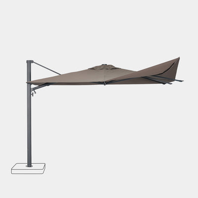 Parasol déporté anti-vent 3x4m reconditionné