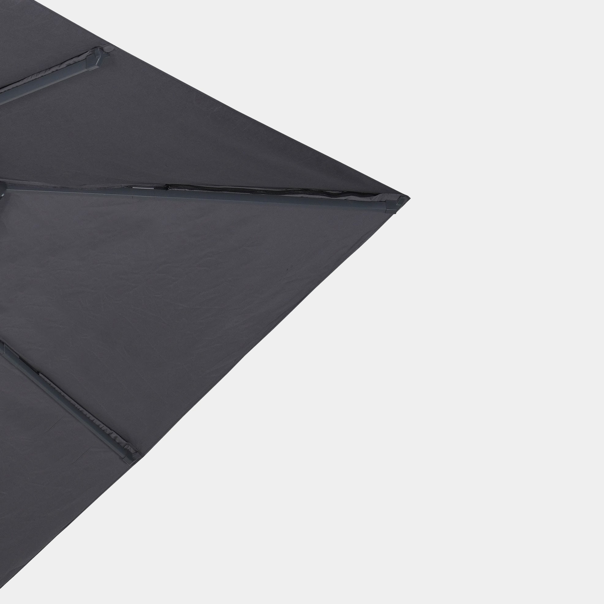 Parasol déporté anti-vent Mistral 3x4m structure gris anthracite