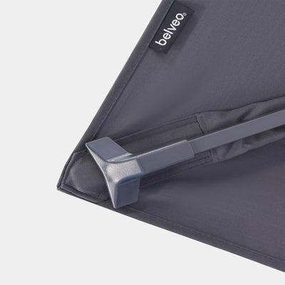 Parasol déporté anti-vent Mistral 3x4m structure gris anthracite