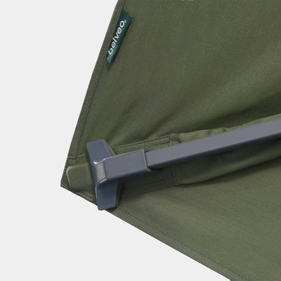 Parasol déporté anti-vent Mistral 3x4m structure gris anthracite