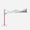 Parasol déporté anti-vent Mistral 3x4m structure effet bois