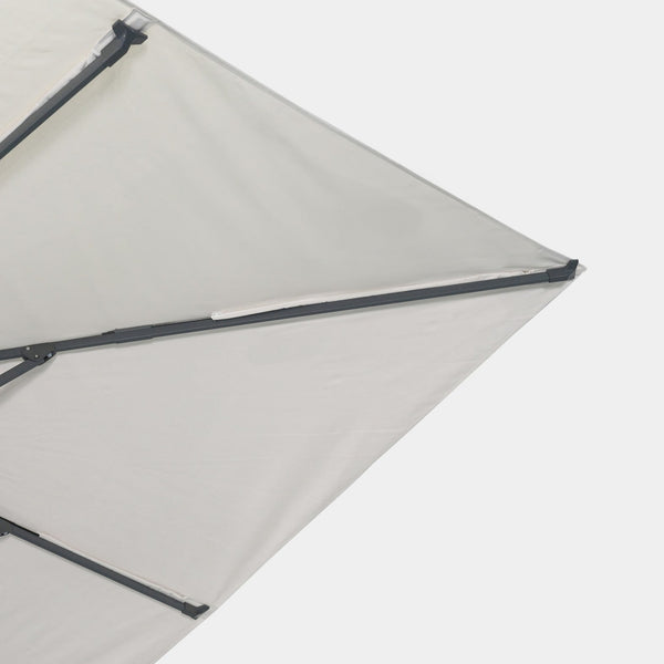 Parasol déporté anti-vent Mistral 3x4m structure gris anthracite