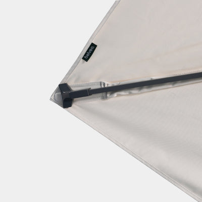 Parasol déporté anti-vent Mistral 3x4m structure gris anthracite