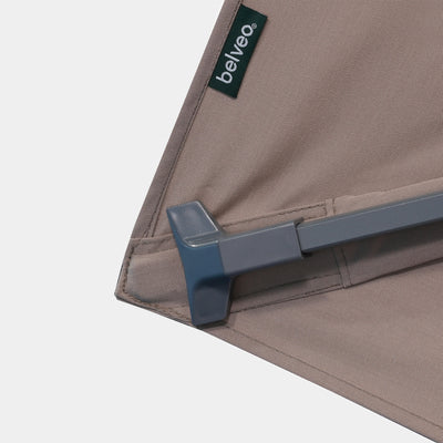 Parasol déporté anti-vent Mistral 3x4m structure gris anthracite