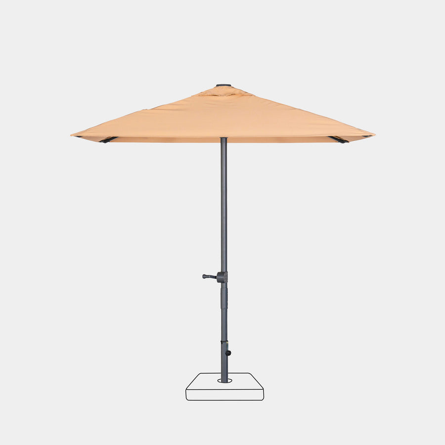 Parasol droit anti-vent Aura 2x2m