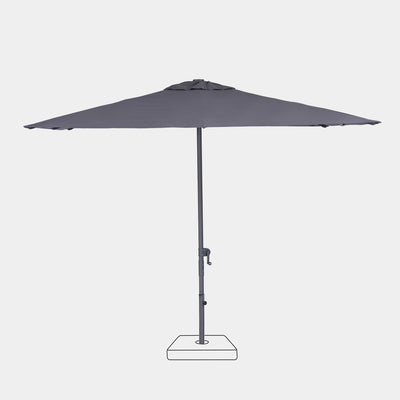 Parasol droit anti-vent Aura 3x3m