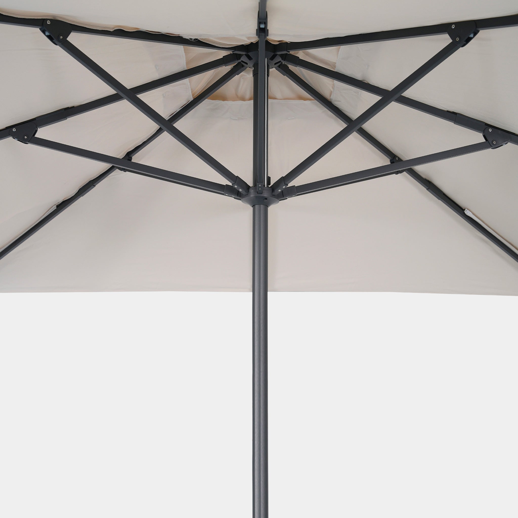 Parasol droit anti-vent Aura 3x3m