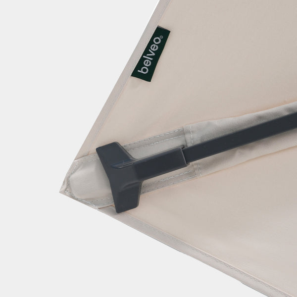 Parasol droit anti-vent Aura 3x3m