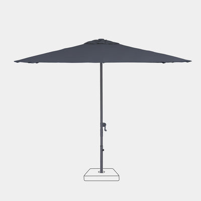Parasol droit anti-vent Aura 3x3m