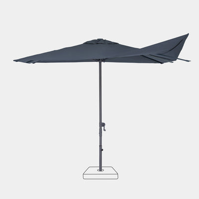 Parasol droit anti-vent Aura 3x3m