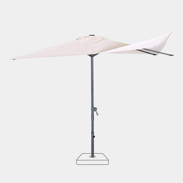 Parasol droit anti-vent Aura 3x2m