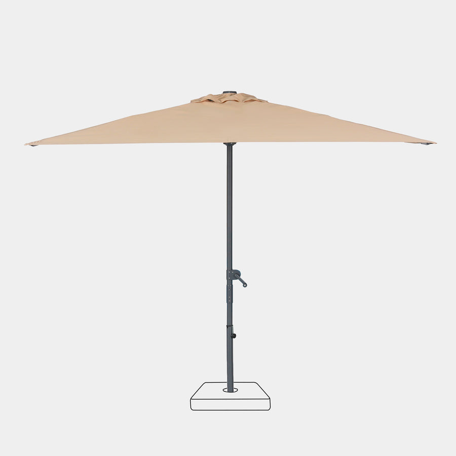 Parasol droit anti-vent Aura 3x2m