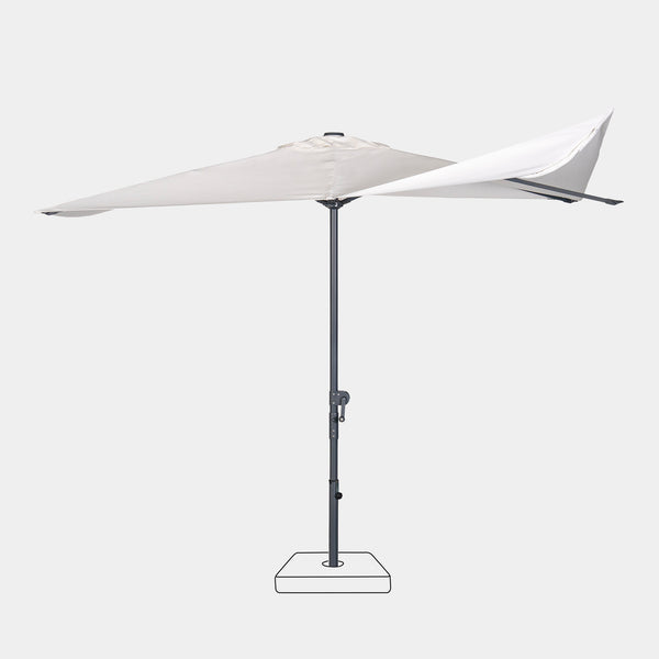 Parasol droit anti-vent Aura 3x2m