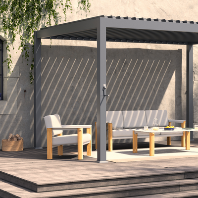 Giorno 3x4m freestanding bioclimatic pergola