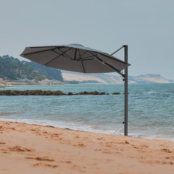 Parasol déporté anti-vent Mistral Ø3m