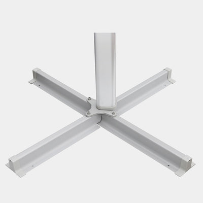 Parasol déporté anti-vent Mistral 3x3m structure gris clair