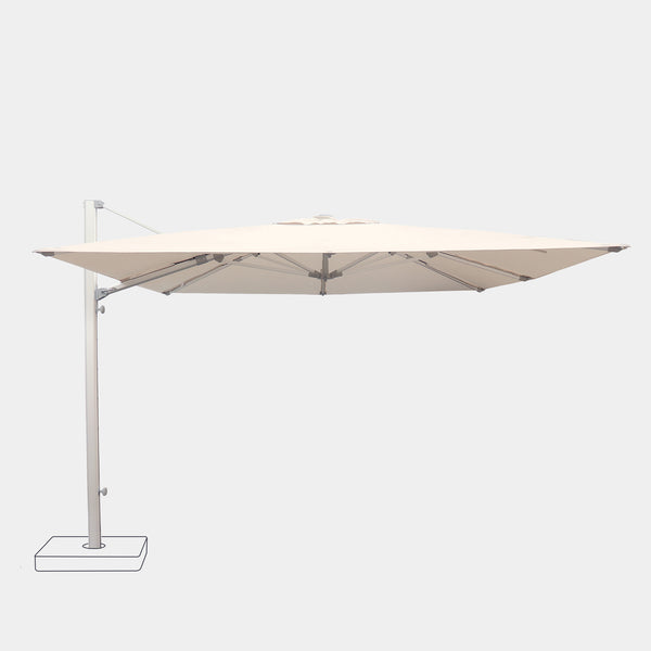 Parasol déporté anti-vent 3x3m reconditionné